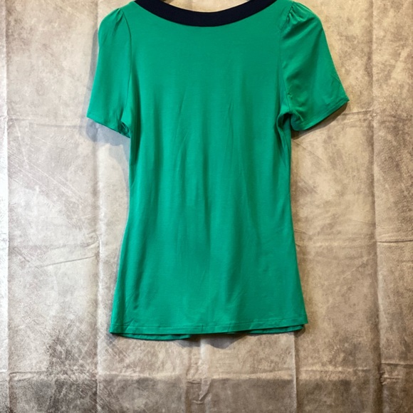 Gilli green blouse with blue bow - Picture 4 of 5